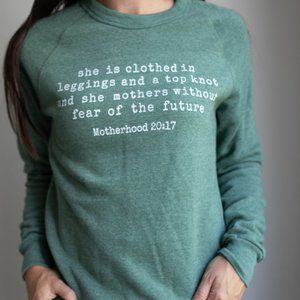 Graphic crew neck sweater/fleece